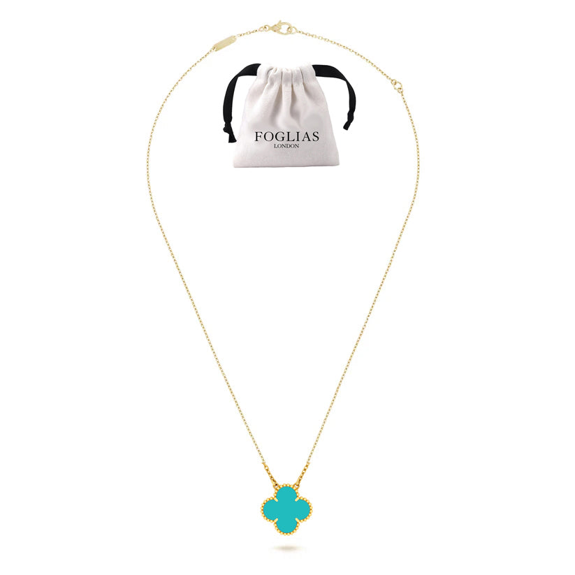 Turqoise Green Van Cleef Necklace by FOGLIAS LONDON