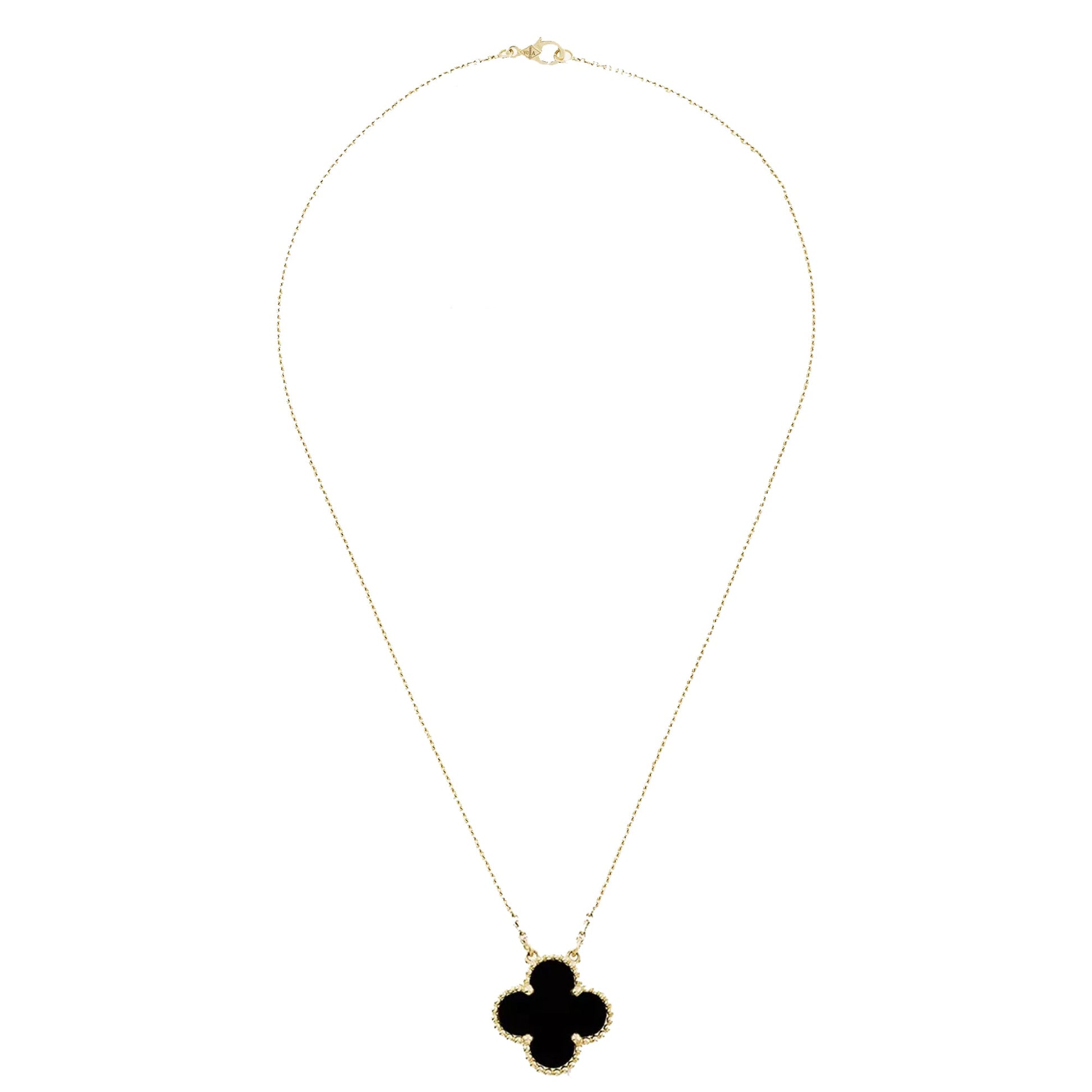 BIG BLACK Van Cleef Necklace by FOGLIAS LONDON