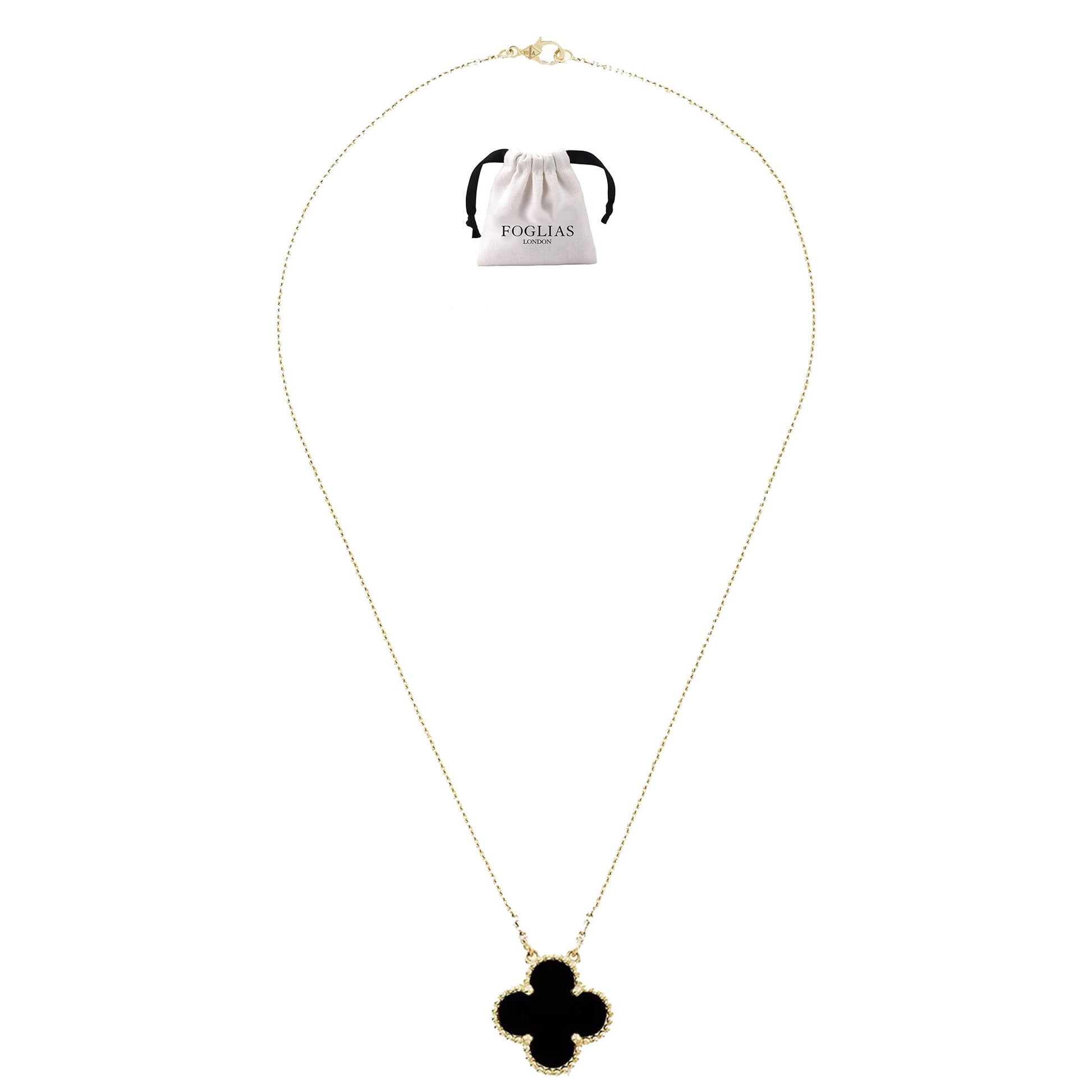 BIG BLACK Van Cleef Necklace by FOGLIAS LONDON
