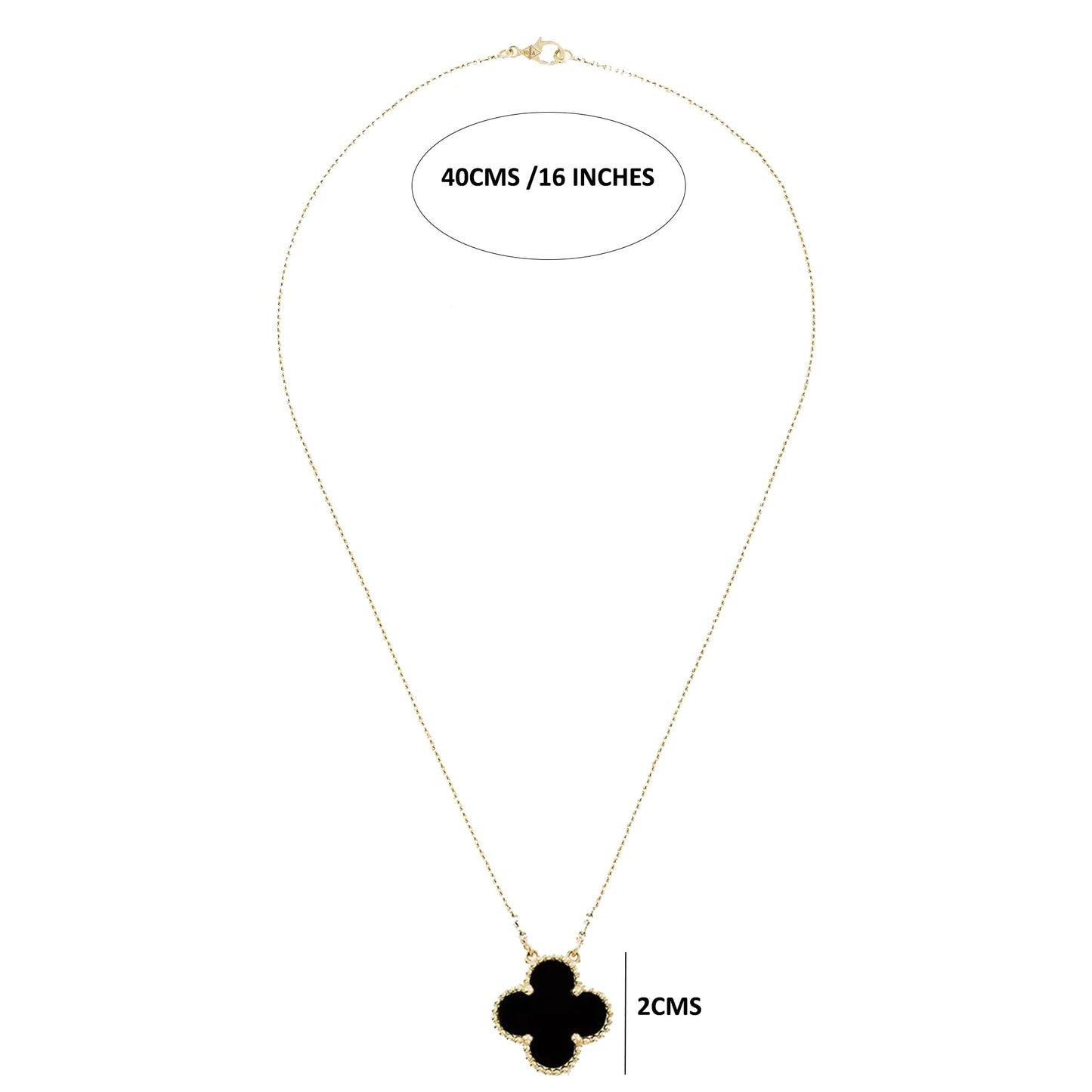 BIG BLACK Van Cleef Necklace by FOGLIAS LONDON