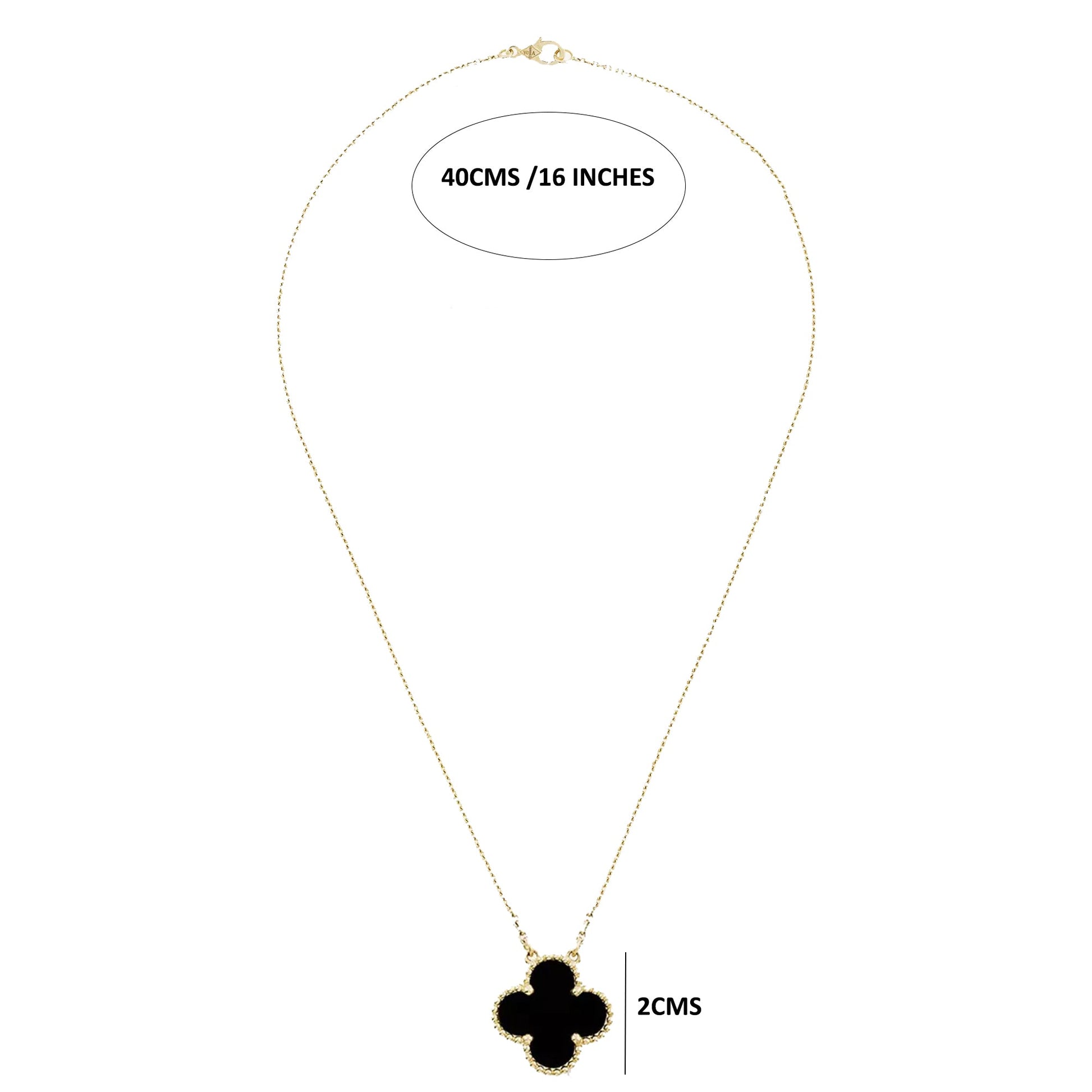 BIG BLACK Van Cleef Necklace by FOGLIAS LONDON