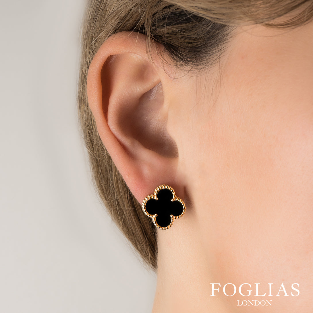 BLACK VAN CLEEF EARRINGS by FOGLIAS LONDON