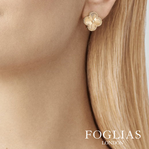 GOLD VAN CLEEF EARRINGS by FOGLIAS LONDON