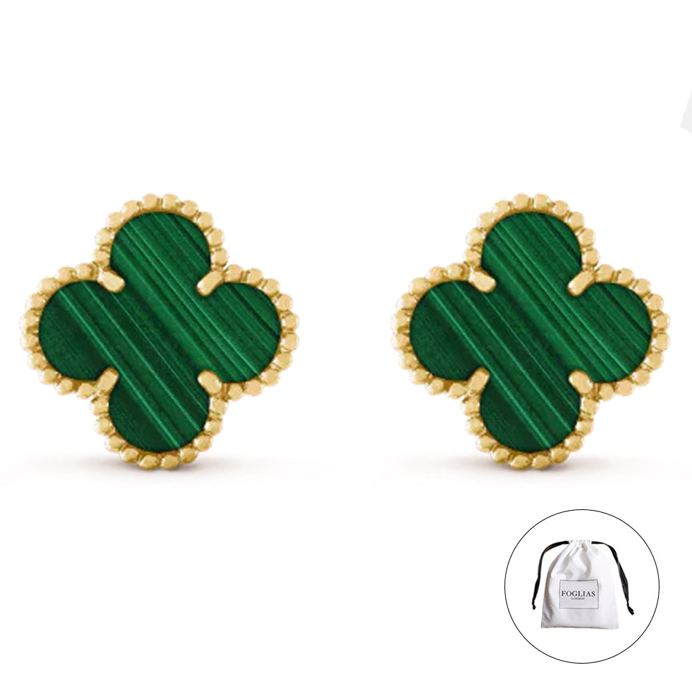 GREEN VAN CLEEF EARRINGS by FOGLIAS LONDON