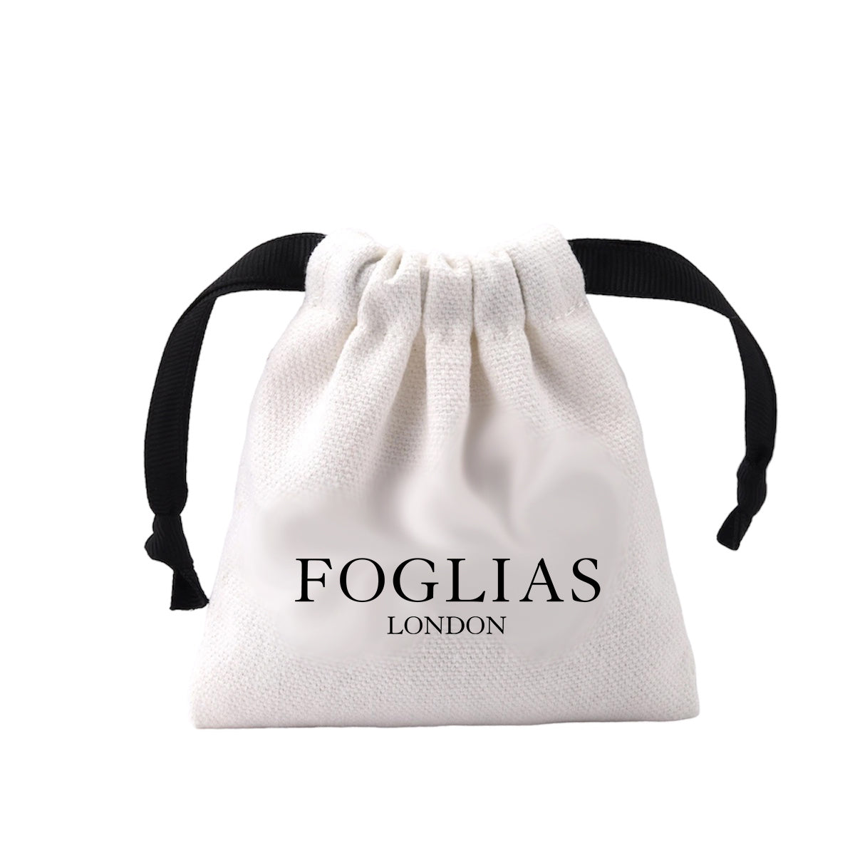 FOGLIAS LONDON Black Clover Necklace 925 Silver 18k Gold Plated