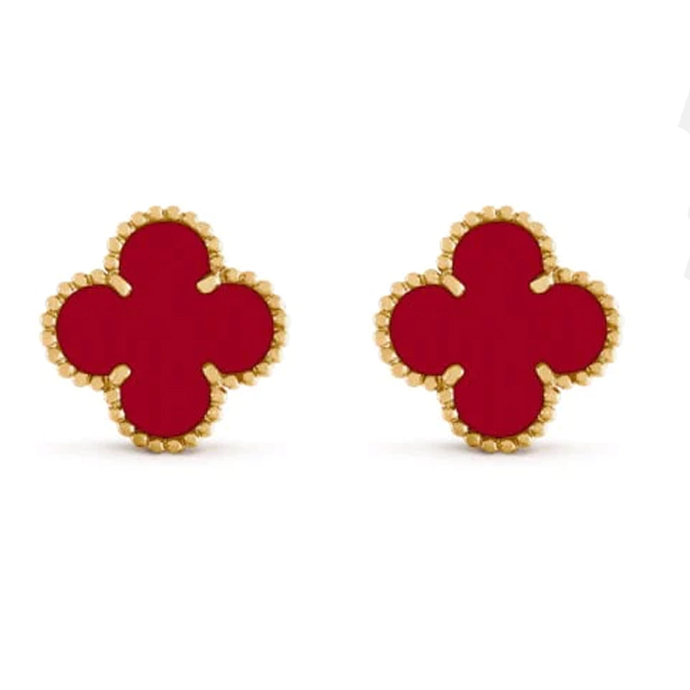 RED VAN CLEEF EARRINGS by FOGLIAS LONDON