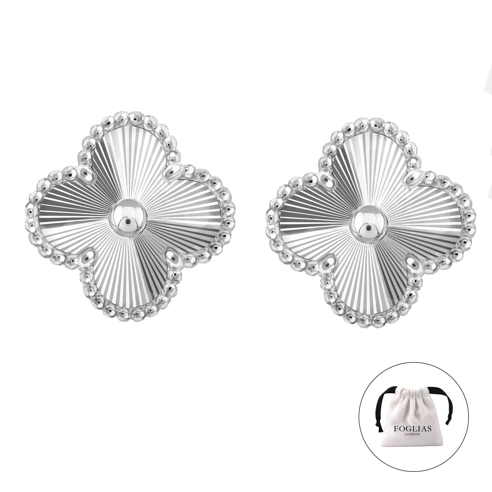 SILVER VAN CLEEF EARRINGS by FOGLIAS LONDON