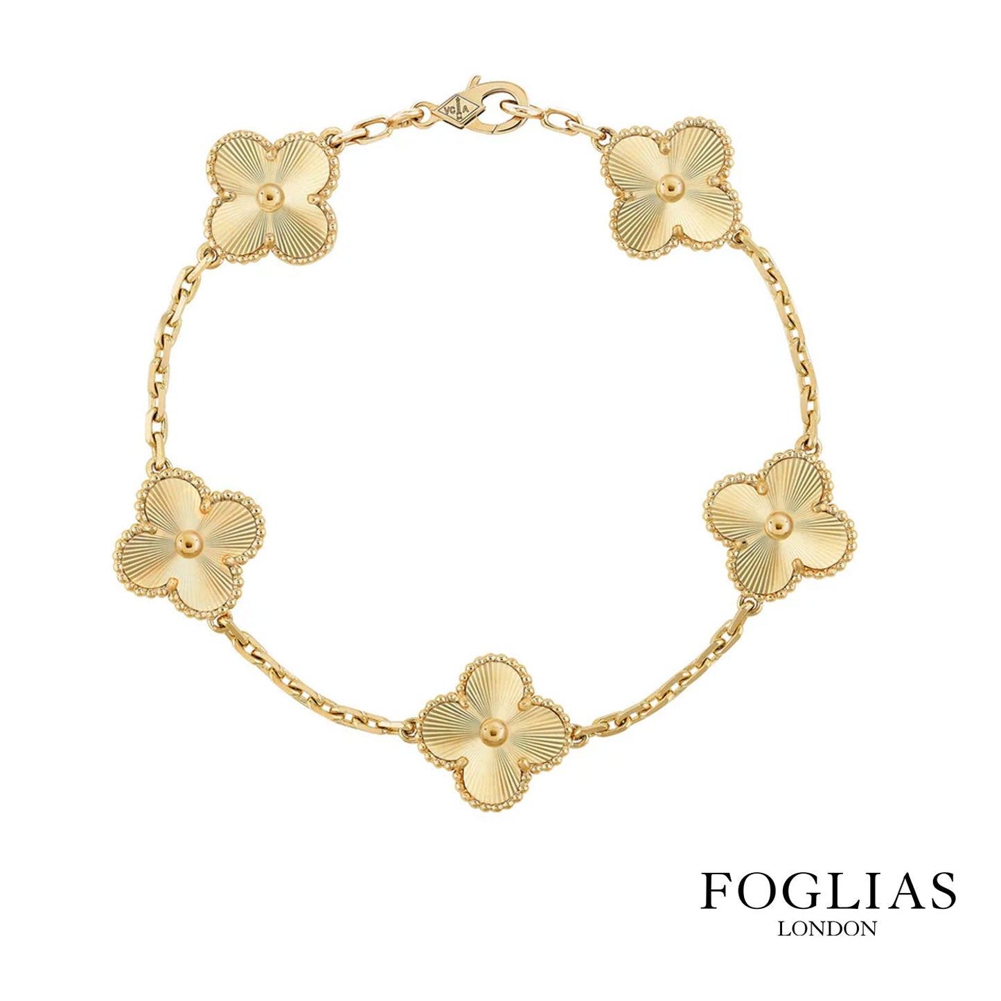 Gold Clover Necklace Earrings Bracelets Set 925 Silver 18k Gold Plated