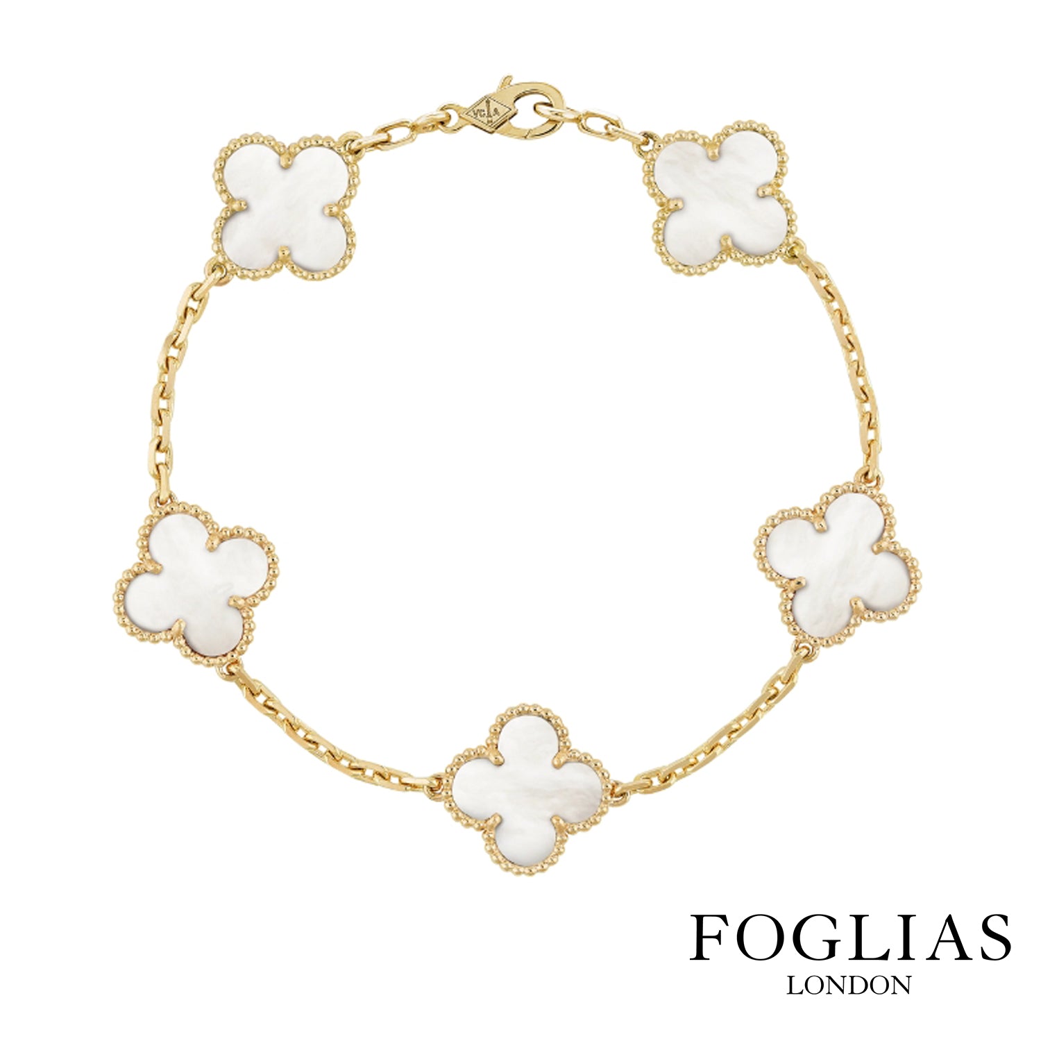 WHITE VAN CLEEF BRACELET by FOGLIAS LONDON