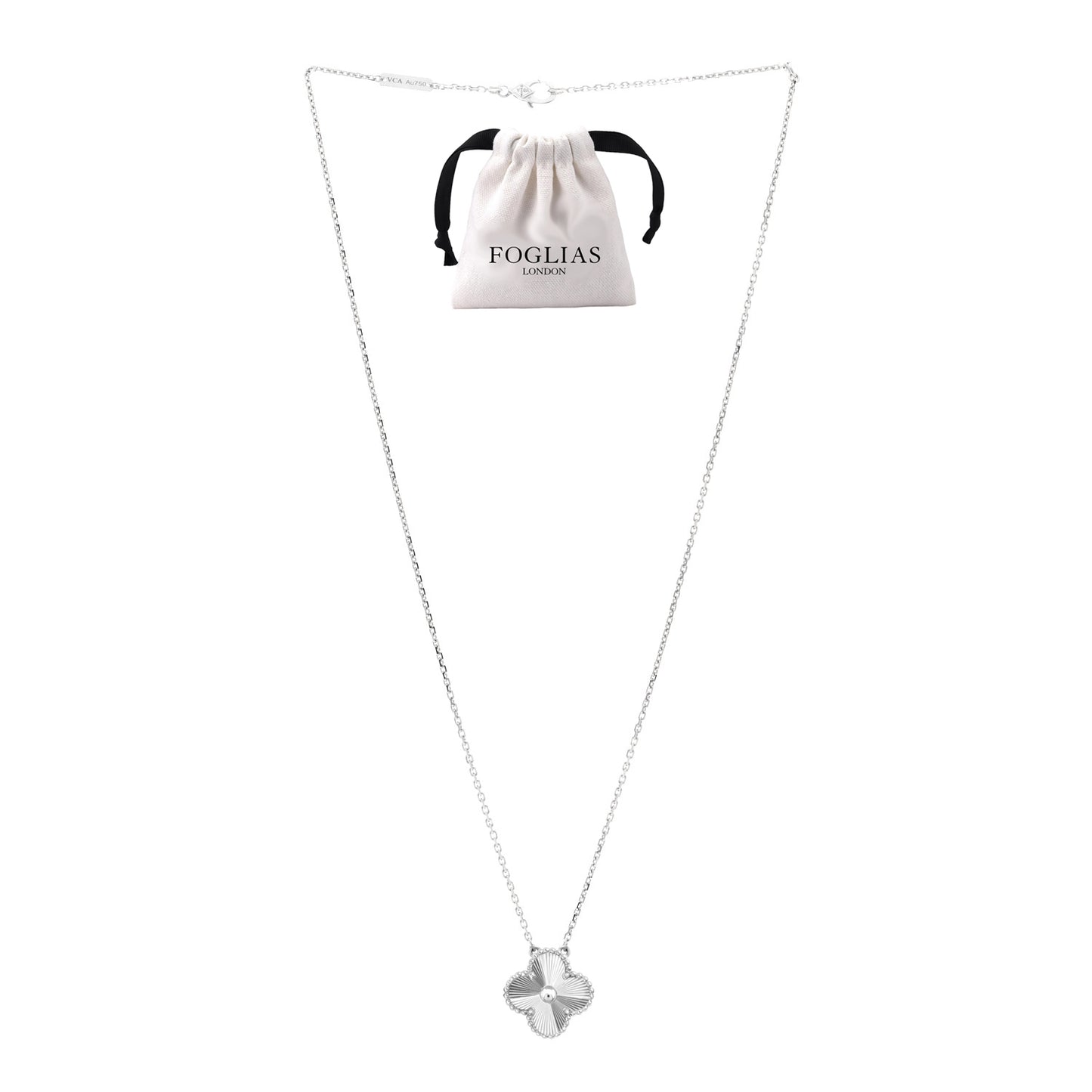 SILVER VAN CLEEF NECKLACE by FOGLIAS LONDON