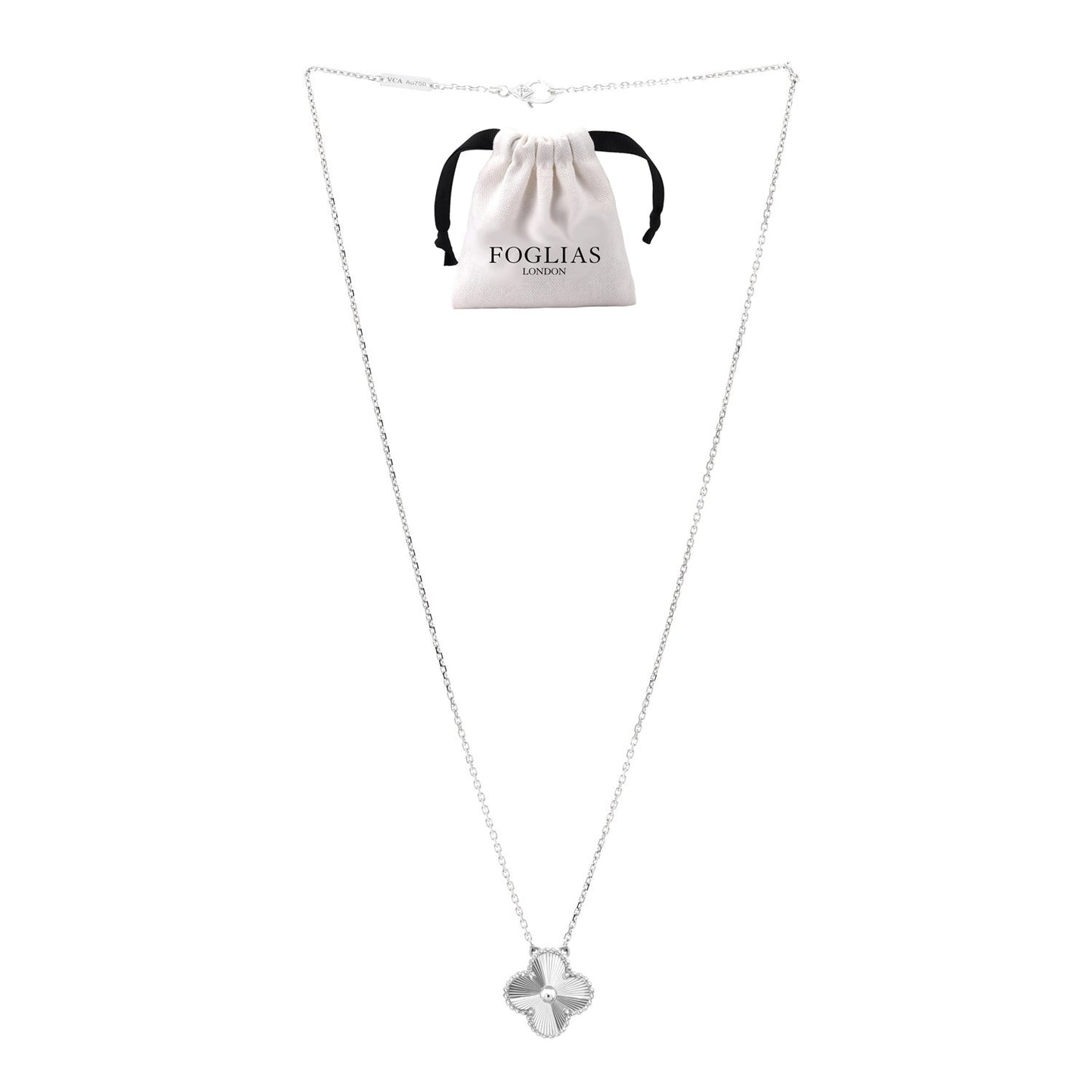 SILVER VAN CLEEF NECKLACE by FOGLIAS LONDON