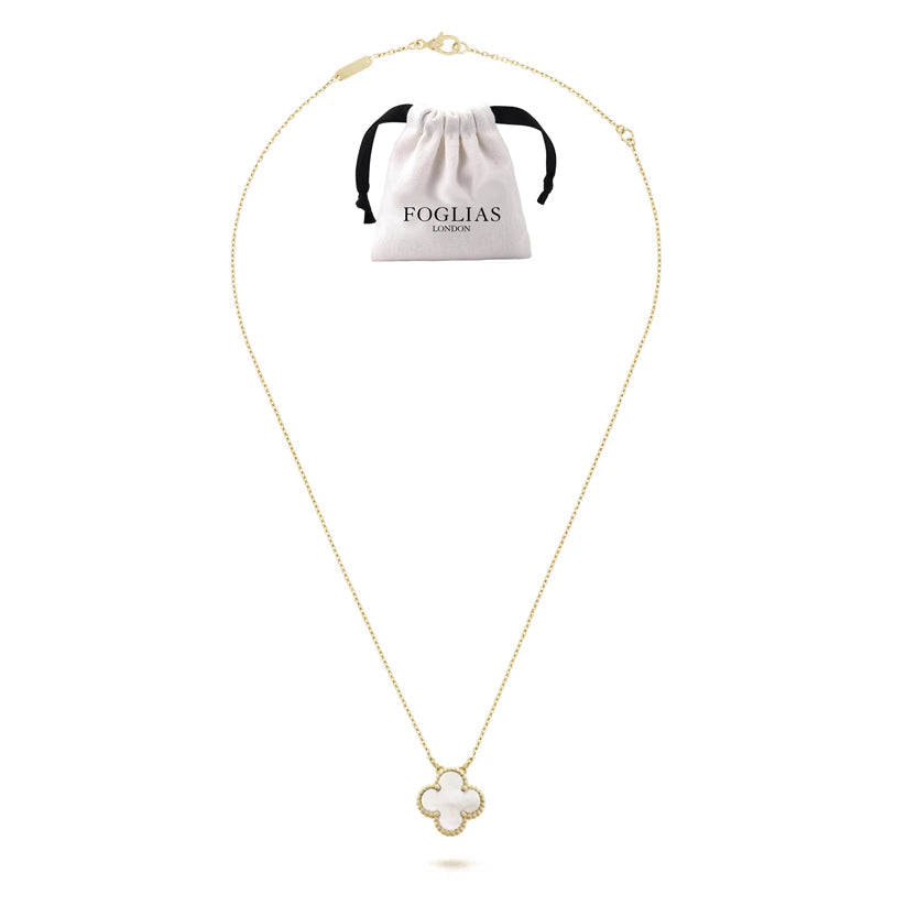 WHITE PEARL VAN CLEEF NECKLACE by FOGLIAS LONDON