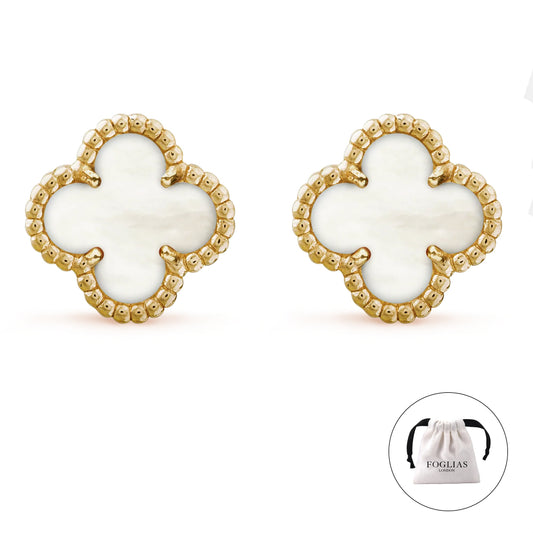 WHITE VAN CLEEF EARRINGS