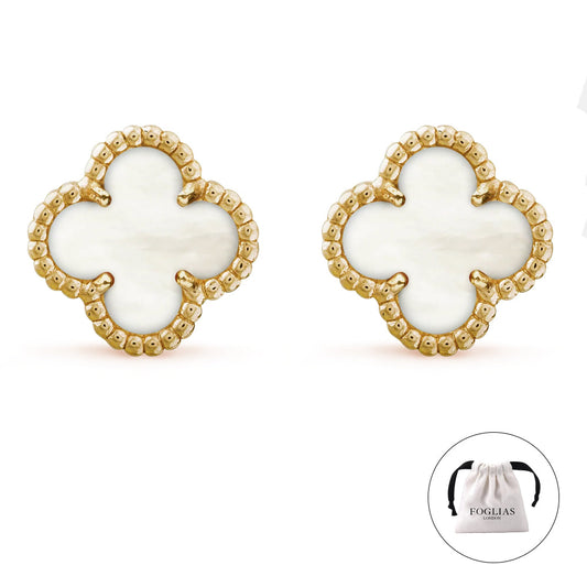WHITE VAN CLEEF EARRINGS